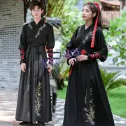 Traditional Hanfu Men Chinese Ancient Swordsman Cosply Costume Oriental Stage