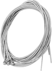 ULDIGI 5pc Set of Steel Bass Guitar Strings 0.12in 0.1in 0.08in 0.055in 0.04in Replacements for 4 String Bass