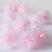Pink Tulle String Lights
