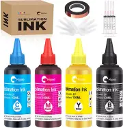 Sublimation Ink Refilled Bottles with Heat Tape Refill for ET2400 XP4105 ET2720