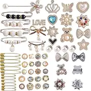 [Generic] Junk Socks Charm | Sock Jewelry Charm Pins Junk Sock Charm Brooch Pins | Sock Charm Bulk, Safety Pin Brooch, Women Brooches And Pins for Cardigans, Collars, Hats