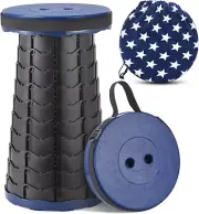 Telescopic Stool for Camping Folding Camp Stool 330lbs Load Capacity Adjustable