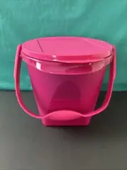 Tupperware Bucket Jug Container With Handle 12.5 cup/ 5L On Go Magenta Pink