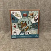 New & Sealed! Galison CHRISTMAS COUNTDOWN 500 piece puzzle, 20"x20"