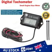 Digital Tachometer Hour Meter w/ Max RPM Recall 2 & 4 Stroke Engine For Go Kart