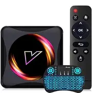 TV Box Android 11.0 4GB RAM 64GB ROM RK3318 Smart TV Box Set Top Box USB 3.0 Ultra HD 4K/1080P HDR Dual Band WiFi 2.4 5.8Ghz BT4.1 with Wireless Mini Keyboard,4gb+32gb