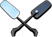 Motorbike Mirrors For YBR 125 FZ1 FZ6 For XMAX 300 MT09 MT07 MT125 For Tracer Motorcycle Rearview Mirror 8 10mm CNC Aluminum Side Mirror Handlebar Mirror(1)
