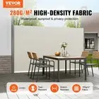 Retractable Side Awning 160x300cm Outdoor Privacy Screen Waterproof UV30 Room