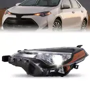 For 2017-2019 Toyota Corolla CE L LE LE Eco Left Driver Headlight Assembly Lamps (for: Toyota)