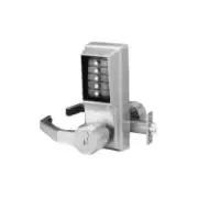 Kaba LL1021C-26D-41 Cylindrical Push Button Lock Lever Cic Ko Lh Us26D, Satin...