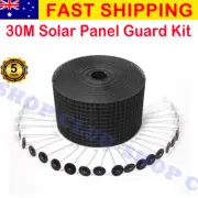 20cm x 30m Stainless Steel Solar Panel Mesh Critter Guard Kit with 100 Fasteners