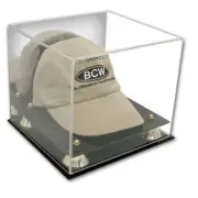 (1) Baseball Cap Hat ~ Deluxe Acrylic Mirrored Back Display Case Holder ~ New!