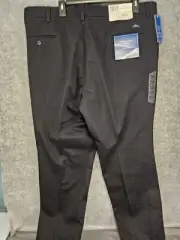 Dockers Original Khaki Men's 40x29 Pants Black Flat Front Classic Chino NEW
