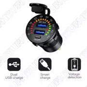 1 x Car USB Socket QC 3.0 Dual USB Charger Phone Charger Adapter For Truck Boat