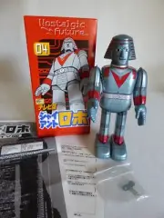2001 MEDICOM TOY GIANT ROBO LIGHT BLUE WIND UP TIN TOY ROBOT (NEW)
