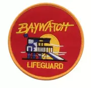 Baywatch Lifeguard Embroidered Iron-On Patch or Sew On - Free Post