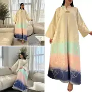 Womens Kaftan Dress Full Length Women Robe Dress Islamic Prayer Dress