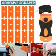 Plastic Razor Blade Paint Glue Remove Adhesive Scraper Blades Set Cleaner AU