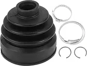 1 Set CV Joint Boot Kit for Honda Ridgeline 2008-2014 for Honda Pilot 08-15 Inner Constant Velocity Joint Boot W/Clamps No.44017STXA01 Black Rubber