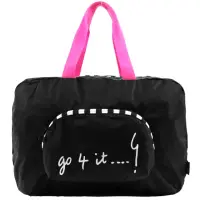 在飛比找momo購物網優惠-【agnes b.】摺疊輕便旅行袋(小/黑)