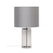 NIZIO GREY Smoke Glass Table Lamp