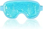 NEWGO Cold Eye Mask Cooling Eye Mask for Dry Eyes, Reallygood Gel Eye Mask Eye Ice Pack Reusable Cold Eye Compress for Dark Circles, Migraines, Eye Surgery, Skin Care (Blue)