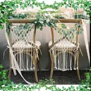 Macrame Chair Backs (Two-Pieces), Wedding Chair Back, Boho Wedding Decorations