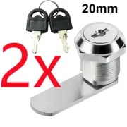 4 Sizes Mailbox Lock with 2 Keys for File Cabinet Tool Box Locker Cam Lock Secur