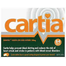Cartia 100mg Aspirin 84 coated Tablets
