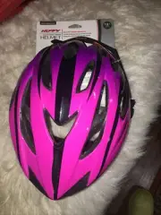 Huffy Adult Bicycle Helmet Hot Pink, Purple And Black New With Tags Large