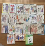 21 RETRO VTG LOT BUTTERICK Sewing Patterns McCalls, Simplicity 1980 Child UNCUT