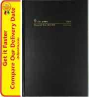 2025 - 2026 Collins Financial Year Diary A5 Day to Page DTP 18M4 P99 - BLACK