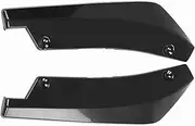 Bumper Lip Splitter Kit Black Universal Front Bumper Lip Chin Spoiler 1 Pair of Universal Car Modified Rear Canard Diffuser Spoiler Splitter Fins (Black)