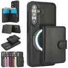 Removable Leather Flip Wallet Magnetic Phone Case For Samsung Galaxy A15 A14 A13