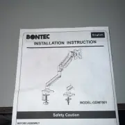 Bontec Single Monitor Desk Mount, 13 To 34 Inch Gas Spring Monitor Arm GDM7501