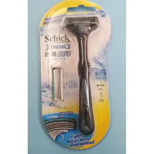 Schick 舒適牌 XTREME3 超鋒3 刮鬍刀1+2