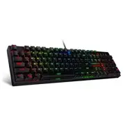 K582 RGB LED Backlit Mechanical Gaming Keyboard, 100% Standard Layout Black