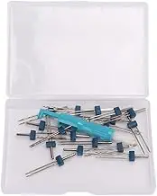 Respicefinem 18Pcs Sewing Machine Double Needle Set with Practical Design High Toughness Stainless Steel Double Needles Set Comes with Threader Ideal for Most Household Sewing (#1)