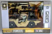 U.S. Army Desert Forces Jeep Soldier 11 Pc Playset by The Toy Association New
