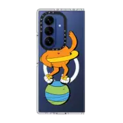 Galaxy Z Fold7 Clear Magnetic Case Space Party