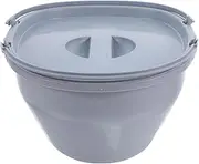 HOMSFOU Detachable Portable Elderly Car Potty Liner Easy-Clean Plastic Restroom Seat for Home Hospital