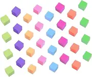 Foam Blocks 50pcs Boys and Girls Educational Toys Eva Square Blocks Bright Colors for Children Random Color