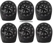 6 Precision "Watch Band Clip-on" Navigation Compasses