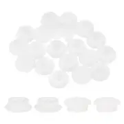 20pcs Hole Plugs Fit for 21mm(27/32") Hole, Round Snap Plug for Home,White
