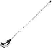 AIMALL 12 Inches Stainless Steel Bar Wine Cocktail Mixing Twist Spoon, Long Handle Drink Stirring, Spiral Pattern Bar Spoon with Long Handle