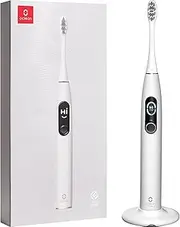 Oclean X Pro Elite Smart Mute Sonic Electric Toothbrush, 4 Cleaning Programmes with Whitening, Quick Charge for 35 Day Use, IPX7 Waterproof - 1 count (Pack of 1) Grey