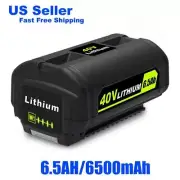 Lizone 6.5AH 40V Lithium Battery for Ryobi 40V 5.0Ah Battery OP4050A OP4050