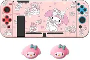 PERFECTSIGHT Case Designed for Nintendo Switch Protective Case, Cute TPU Switch Joycon Cases for Girls Boys Kids Kawaii Shell Dockable Case Compatible with Nintendo Switch Cover (Pink MLD)