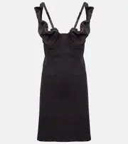 [Y/Project] Y/Project Ruffled denim minidress AU 14 black