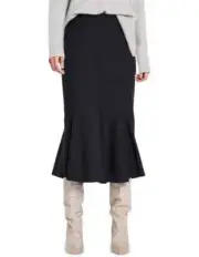 Sass & Bide WILDEST MOMENTS Navy wool blend Midi Skirt NWT $450 Size 40 Au 10